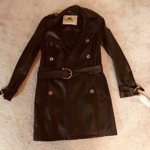 Leather Trench Coat